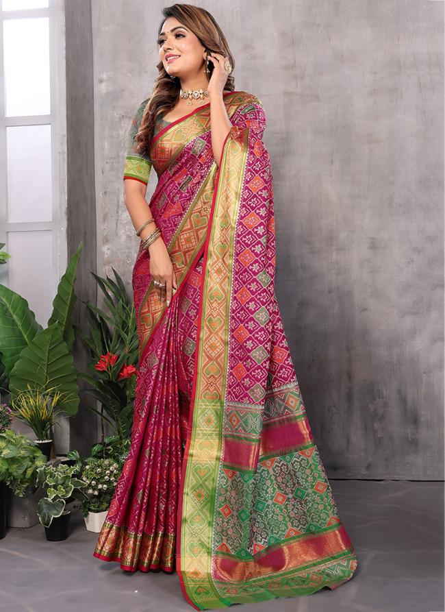 Patola Silk Multi Colour Traditional Wear Weaving Saree